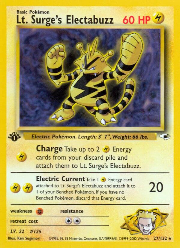 Lt. Surge's Electabuzz [1st-Edition]